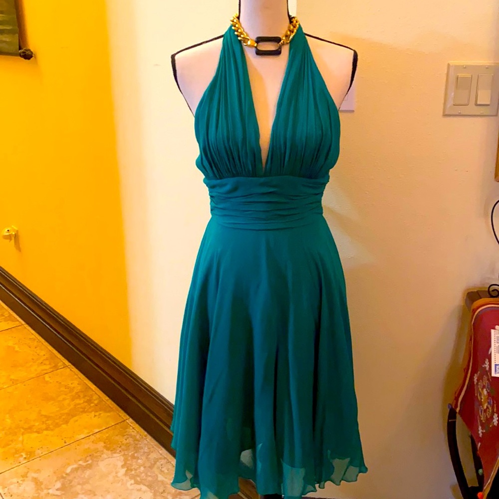 Dina bar-el green halter dress.